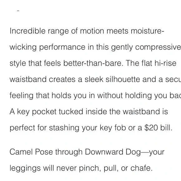 Zyia Parallel Lux high rise NWOT - Picture 7 of 8